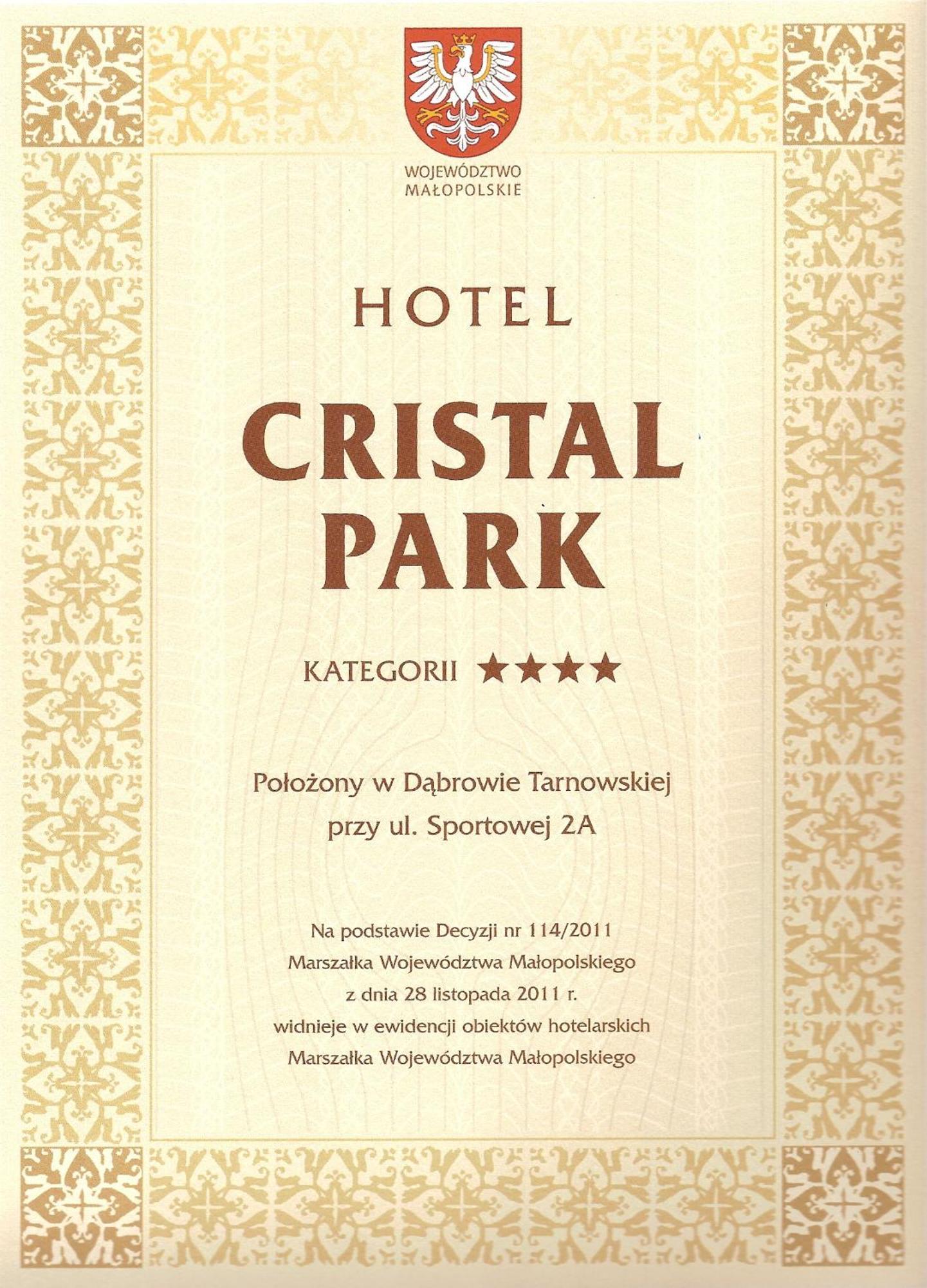 Hotel Cristal Park Dąbrowa Tarnowska Kültér fotó